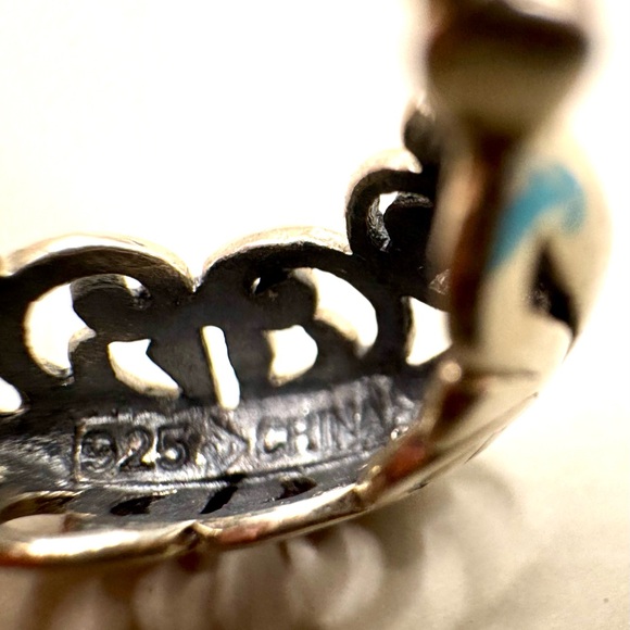 Silpada Sterling Silver Open Scroll Filigree Huggie Hoop Earrings #P1126 - Picture 5 of 5